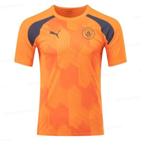 Manchester City Pre Match Training Football Shirt – Orange