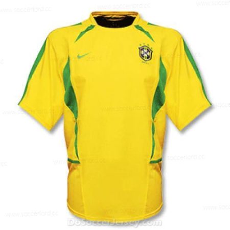 Retro Brazil Home Football Shirt 2002