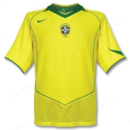 Retro Brazil Home Football Shirt 2004